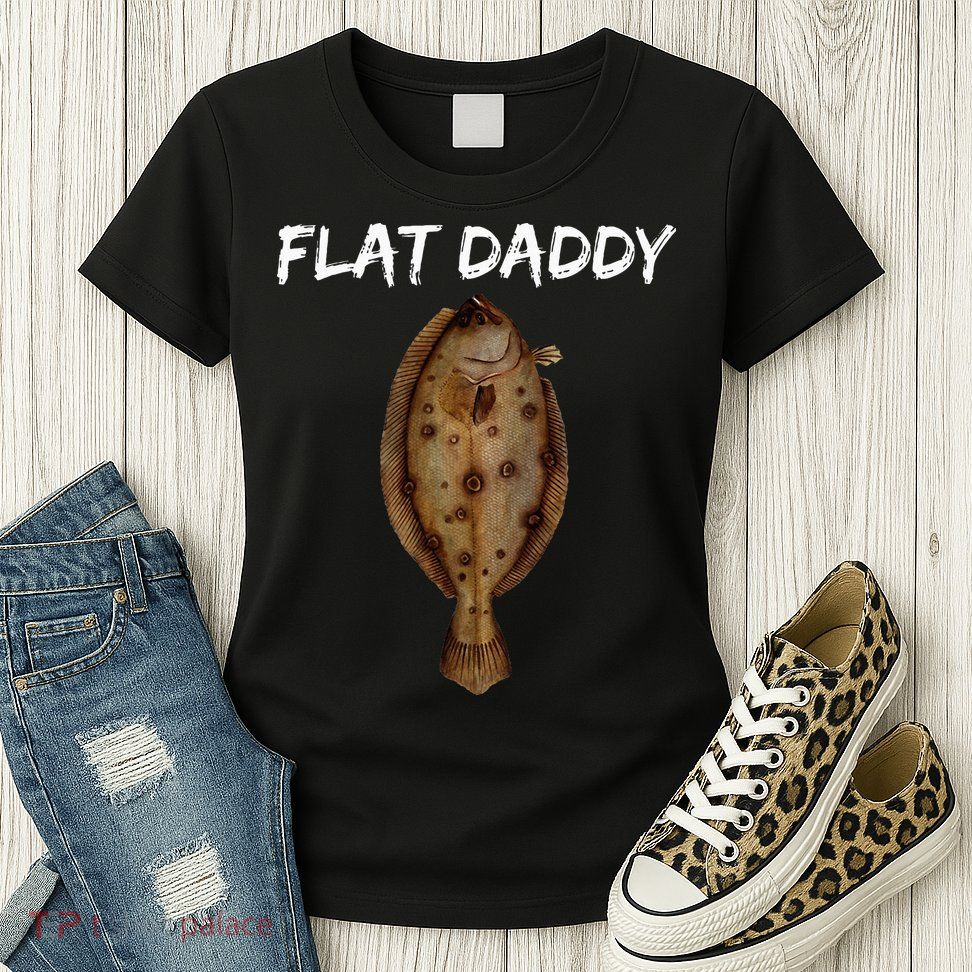Flounder Fishing For Fishermen Of All Ages Womens T-Shirt
