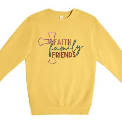 Faith Family Friends Premium Crewneck Sweatshirt