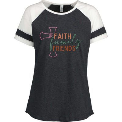 Faith Family Friends Enza Ladies Jersey Colorblock Tee