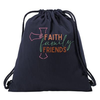 Faith Family Friends Drawstring Bag