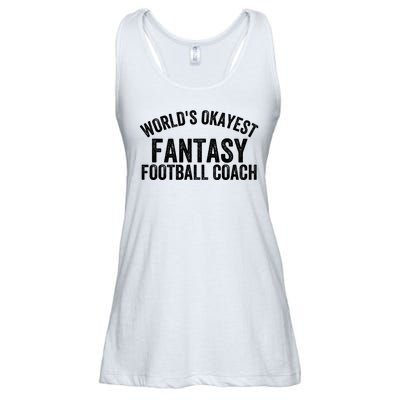 Funny Fantasy Football World’s Okayest Fantasy Football Coach Fantasy Football Ladies Essential Flowy Tank