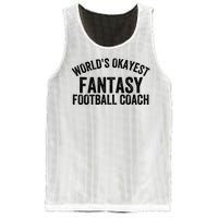 Funny Fantasy Football World’s Okayest Fantasy Football Coach Fantasy Football Mesh Reversible Basketball Jersey Tank