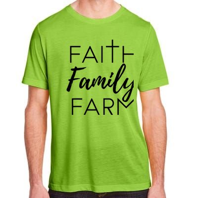 Faith Family Farm Country Farmers Wife Gift Adult ChromaSoft Performance T-Shirt