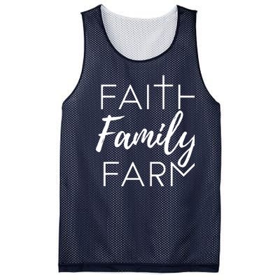 Faith Family Farm Country Farmers Wife Gift Mesh Reversible Basketball Jersey Tank