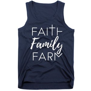 Faith Family Farm Country Farmers Wife Gift Tank Top