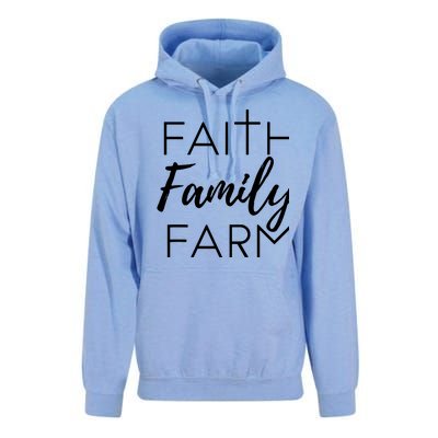 Faith Family Farm Country Farmers Wife Gift Unisex Surf Hoodie