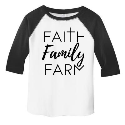 Faith Family Farm Country Farmers Wife Gift Toddler Fine Jersey T-Shirt