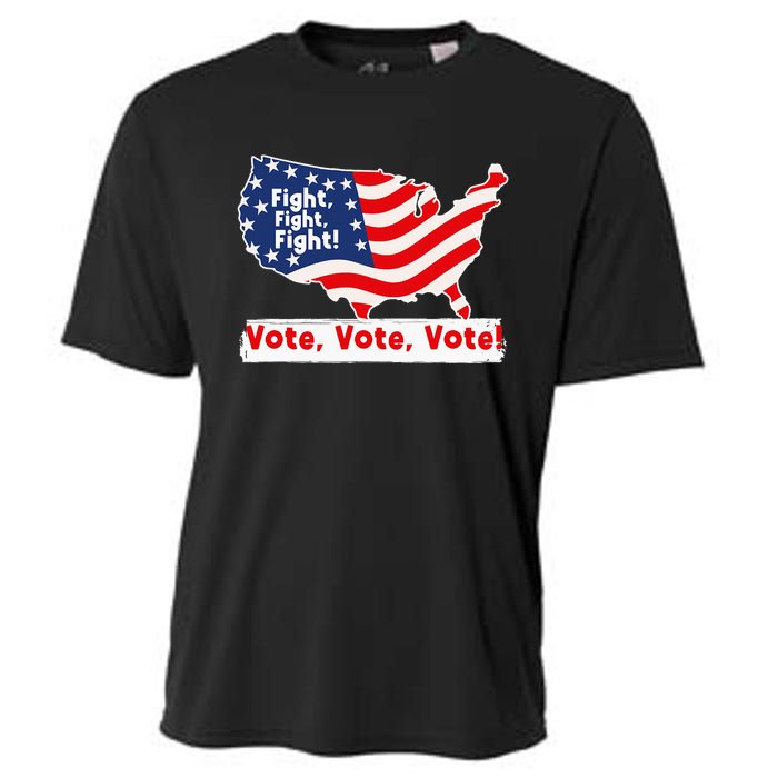 Fight Fight Fight! Vote Vote Vote! Trump Elon 2024 Cooling Performance Crew T-Shirt