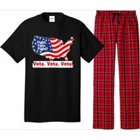 Fight Fight Fight! Vote Vote Vote! Trump Elon 2024 Pajama Set