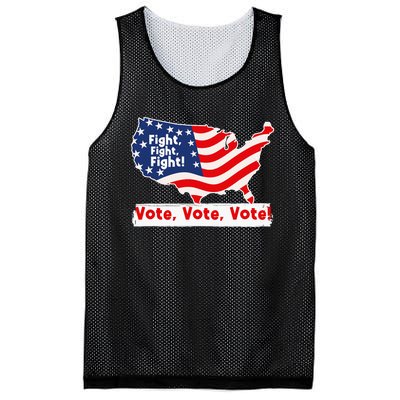 Fight Fight Fight! Vote Vote Vote! Trump Elon 2024 Mesh Reversible Basketball Jersey Tank