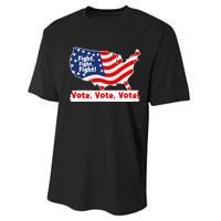 Fight Fight Fight! Vote Vote Vote! Trump Elon 2024 Performance Sprint T-Shirt