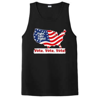 Fight Fight Fight! Vote Vote Vote! Trump Elon 2024 PosiCharge Competitor Tank