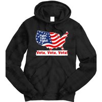 Fight Fight Fight! Vote Vote Vote! Trump Elon 2024 Tie Dye Hoodie