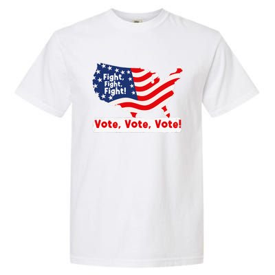 Fight Fight Fight! Vote Vote Vote! Trump Elon 2024 Garment-Dyed Heavyweight T-Shirt