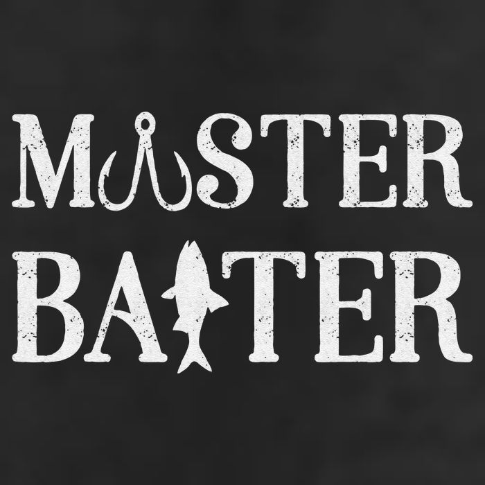 Fishermen Funny Fishing Master Baiter 7 Panel Mesh Trucker Snapback Hat