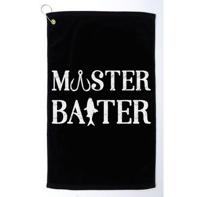 Fishermen Funny Fishing Master Baiter Golf Towel
