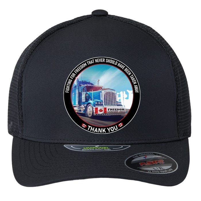Fighting For Freedom Convoy 22 Candian Flexfit Unipanel Trucker Cap
