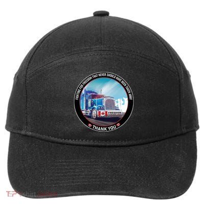 Fighting For Freedom Convoy 22 Candian 7-Panel Snapback Hat