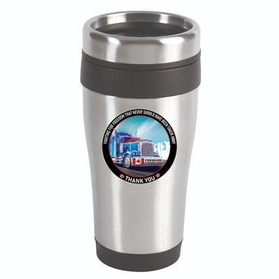 Fighting For Freedom Convoy 22 Candian 16oz Travel Tumbler