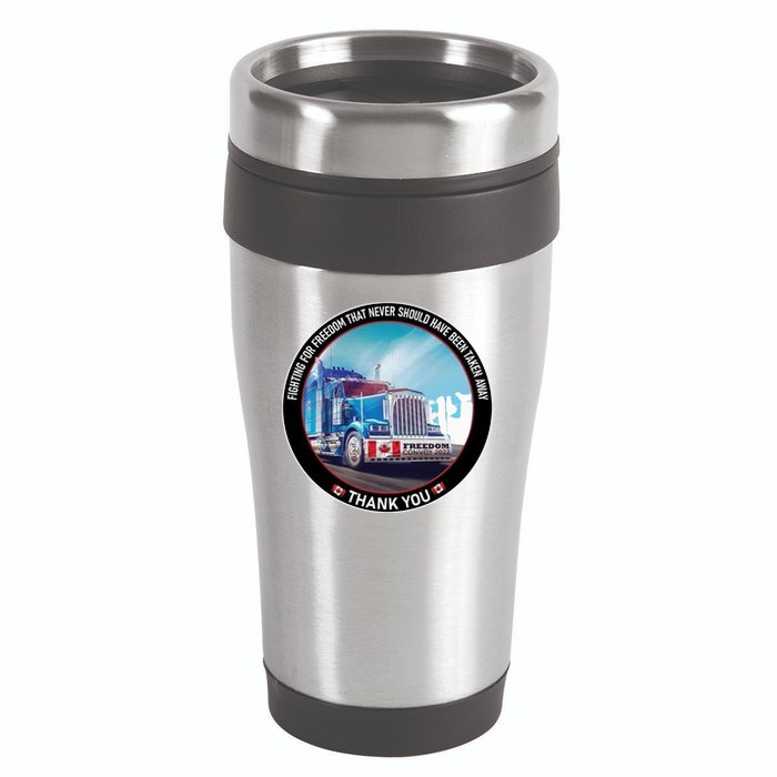 Fighting For Freedom Convoy 22 Candian 16oz Travel Tumbler