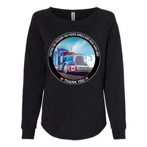 Fighting For Freedom Convoy 22 Candian Womens California Wash Sweatshirt