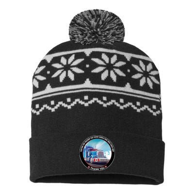 Fighting For Freedom Convoy 22 Candian USA-Made Snowflake Beanie