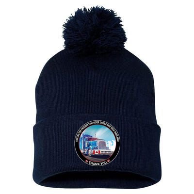 Fighting For Freedom Convoy 22 Candian Pom Pom 12in Knit Beanie