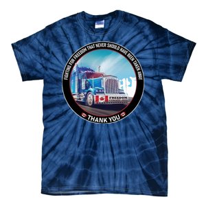 Fighting For Freedom Convoy 22 Candian Tie-Dye T-Shirt