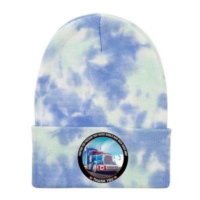 Fighting For Freedom Convoy 22 Candian Tie Dye 12in Knit Beanie