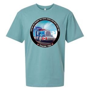 Fighting For Freedom Convoy 22 Candian Sueded Cloud Jersey T-Shirt