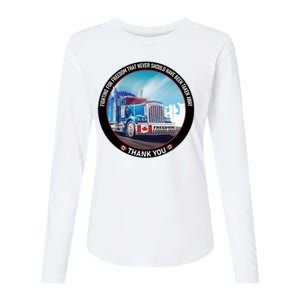 Fighting For Freedom Convoy 22 Candian Womens Cotton Relaxed Long Sleeve T-Shirt