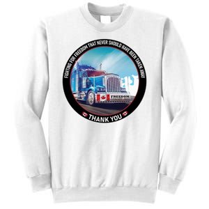 Fighting For Freedom Convoy 22 Candian Sweatshirt