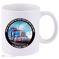 Fighting For Freedom Convoy 22 Candian 11oz C Handle Ceramic Mug