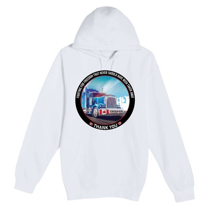 Fighting For Freedom Convoy 22 Candian Premium Pullover Hoodie