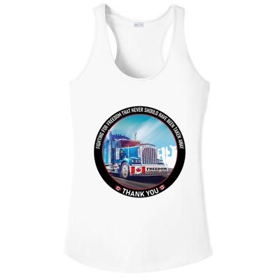 Fighting For Freedom Convoy 22 Candian Ladies PosiCharge Competitor Racerback Tank