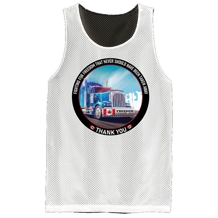 Fighting For Freedom Convoy 22 Candian Mesh Reversible Basketball Jersey Tank