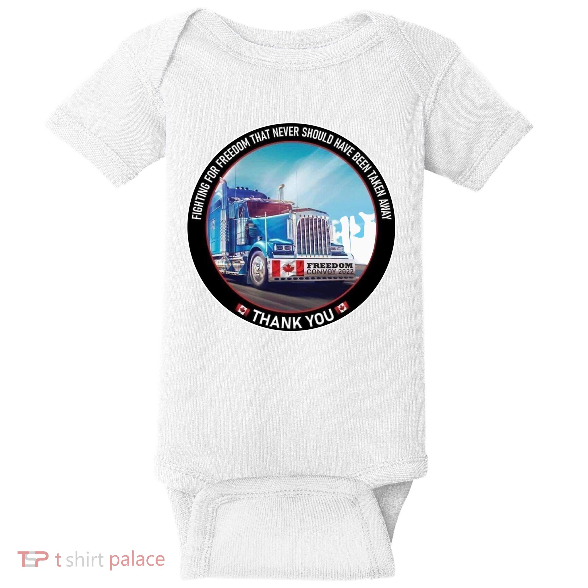 Fighting For Freedom Convoy 22 Candian Baby Bodysuit