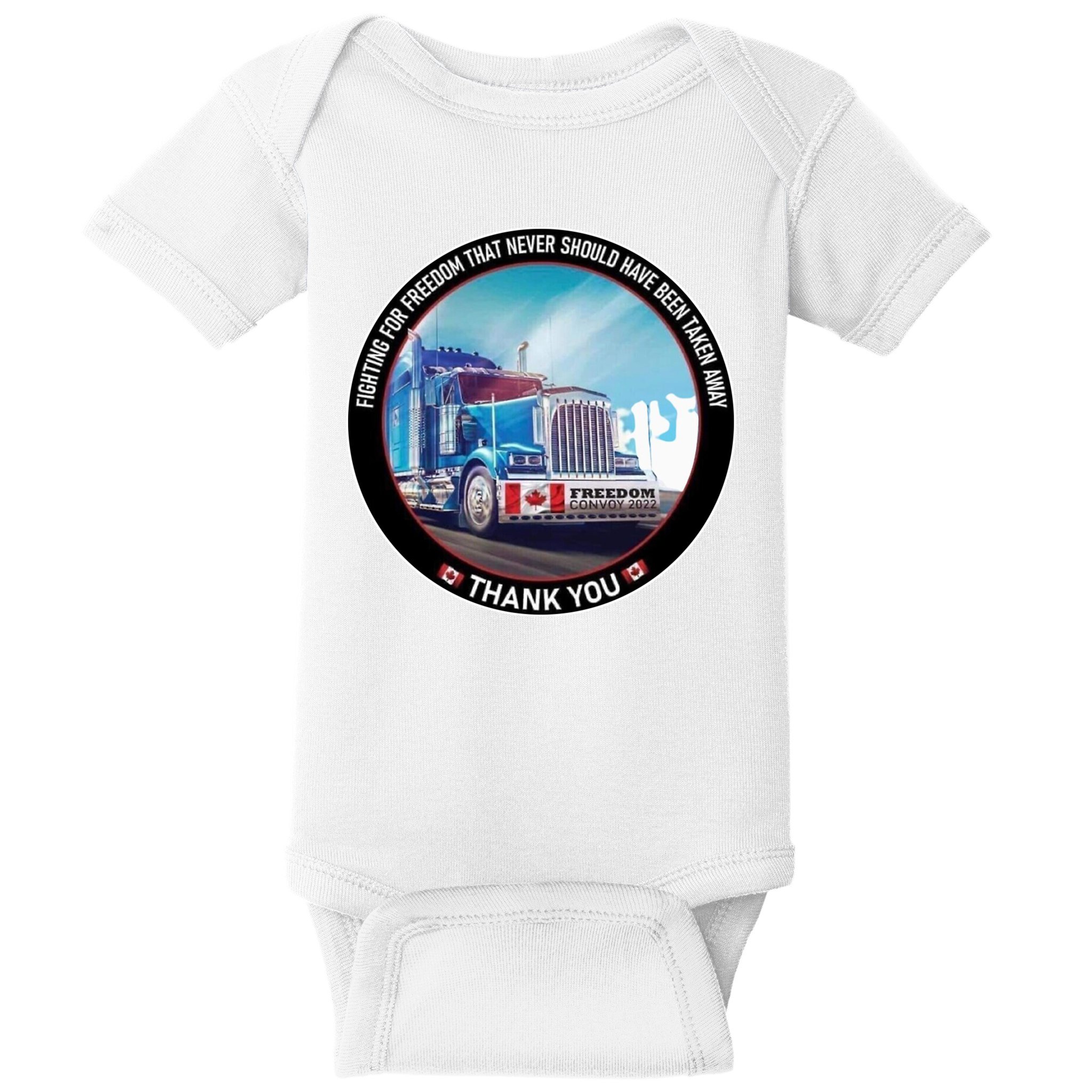 Fighting For Freedom Convoy 22 Candian Baby Bodysuit