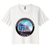 Fighting For Freedom Convoy 22 Candian Women's Crop Top Tee