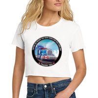 Fighting For Freedom Convoy 22 Candian Women's Crop Top Tee