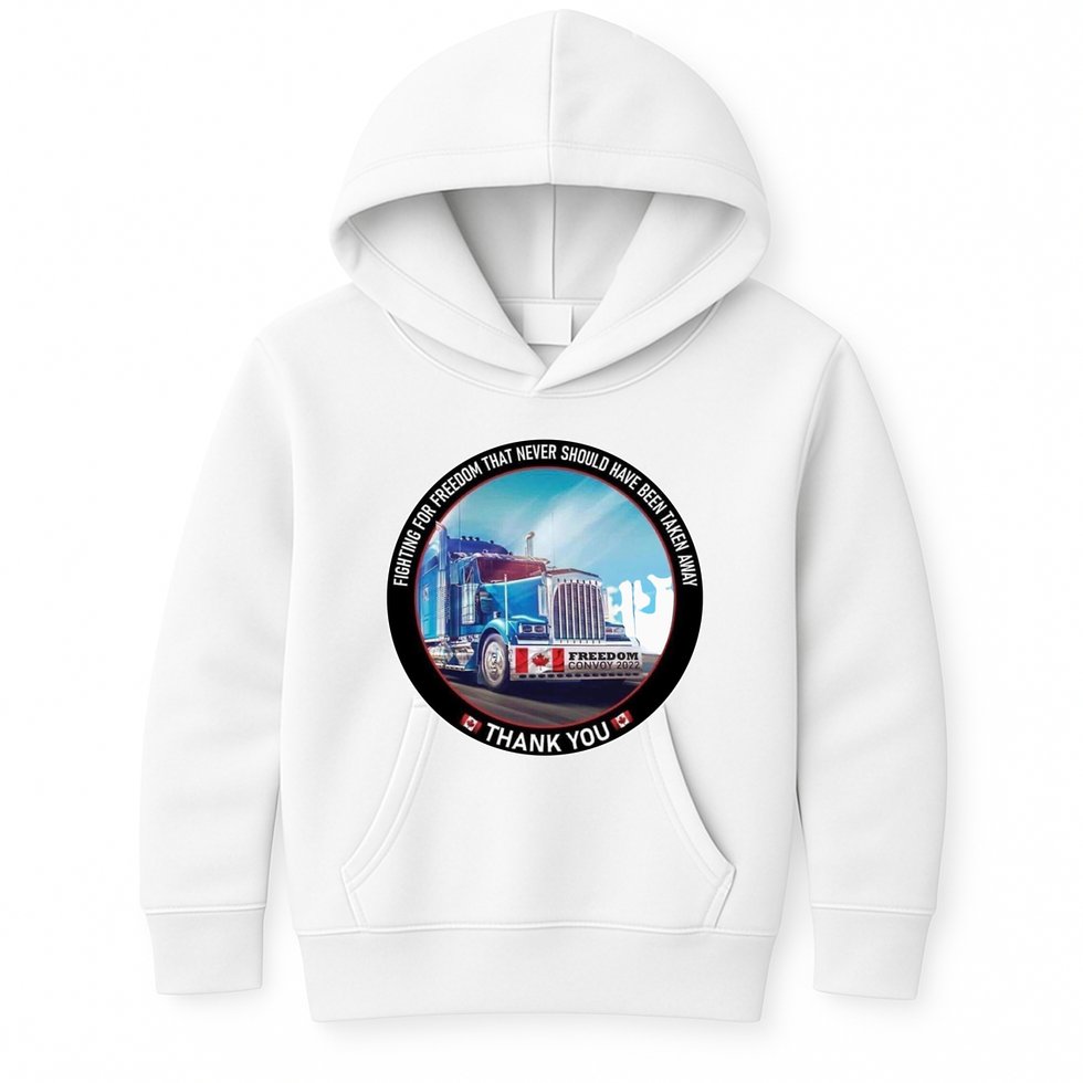 Fighting For Freedom Convoy 22 Candian Kids Hoodie
