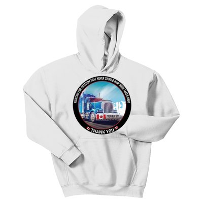 Fighting For Freedom Convoy 22 Candian Kids Hoodie