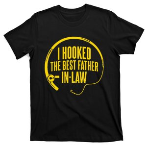 Funny Fishing Father In-Law I Hooked the Best Father In-law T-Shirt