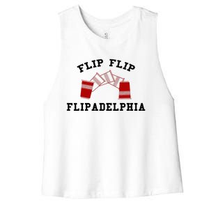 Flip Flip Flipadelphia Women's Racerback Cropped Tank