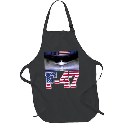 Funny F47 Fighter Jet Trump F 47 Jet Fighter Aircraft Full-Length Apron With Pockets