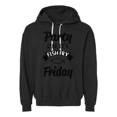 Friday Fish Fry Lent Garment-Dyed Fleece Hoodie