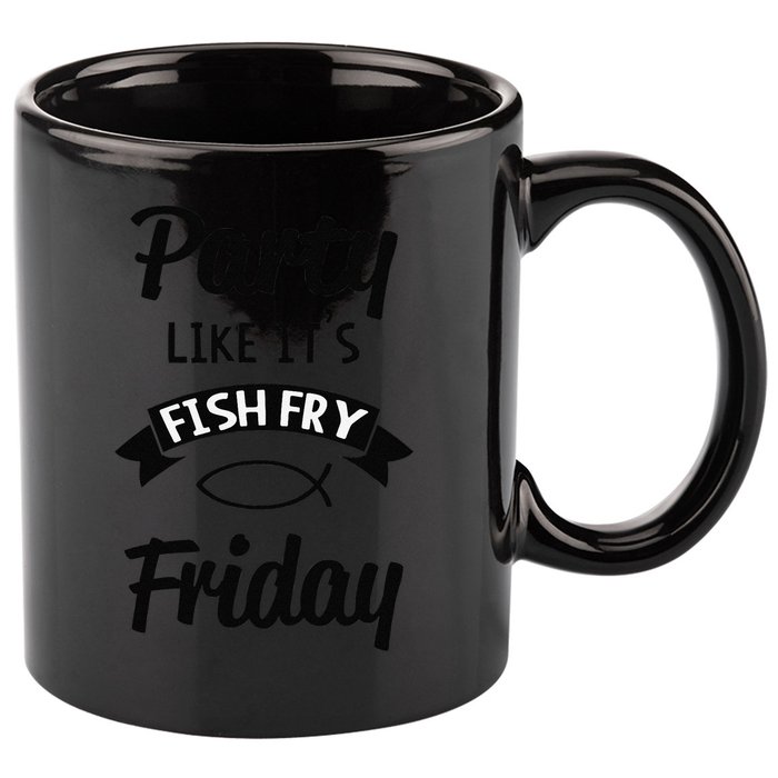 Friday Fish Fry Lent 11oz C Handle Ceramic Mug