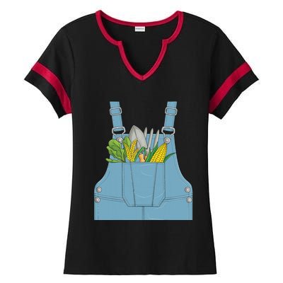 Farmer Farm Farming Life Halloween Costume Ladies Halftime Notch Neck Tee