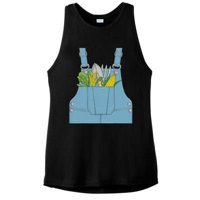 Farmer Farm Farming Life Halloween Costume Ladies PosiCharge Tri-Blend Wicking Tank