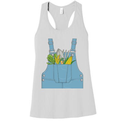 Farmer Farm Farming Life Halloween Costume Women's Racerback Tank